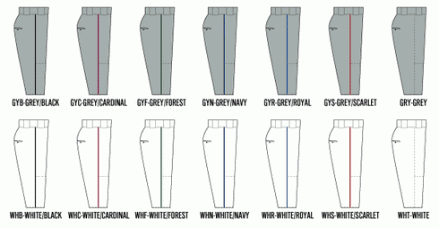 A4 Baggy Cut Pro Style Softball Pant with Piping & Open Bottom (SBN6162)